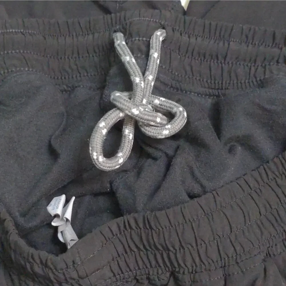 Lululemon Womens Athletic Shorts Black Stretch Elastic Waist Drawstring L